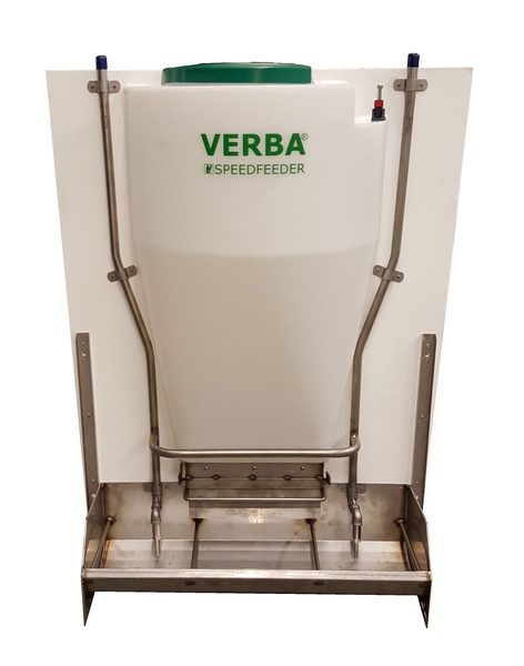 Speedfeeder single med ekstra foderrum Ekstra bred Speedfeeder-foderskål til svin